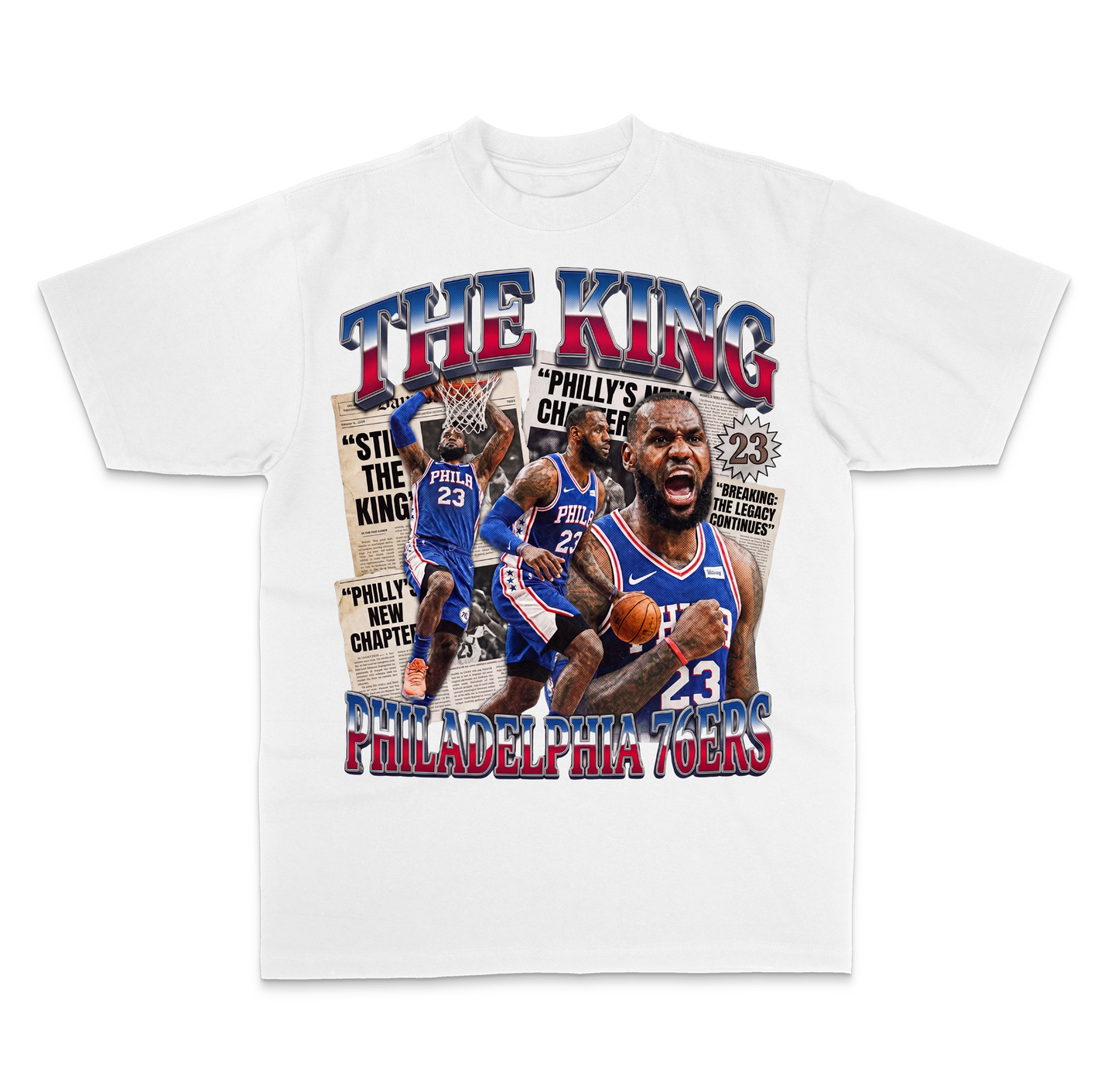 TFP™ Heavyweight The King Sixers Shirt - White