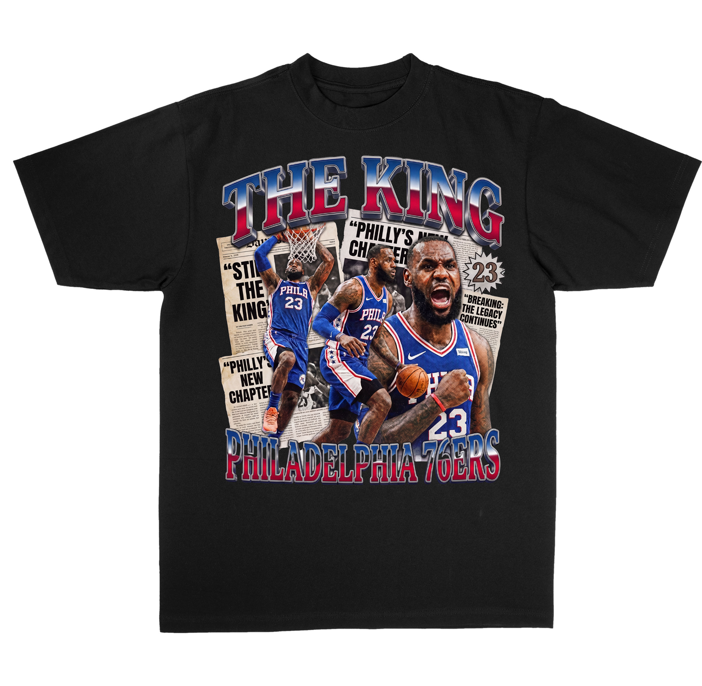 TFP™ Heavyweight The King Sixers Shirt - Black